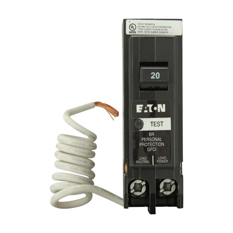 Eaton BRN120GFCS 20 amps GFCI Single Pole Circuit Breaker