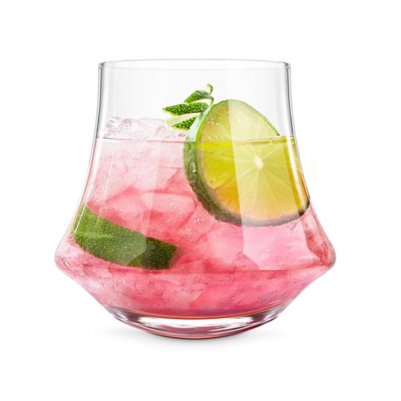 Final Touch LFG4162 Revolve 13.5 oz Clear Crystal Drinking Glass Set