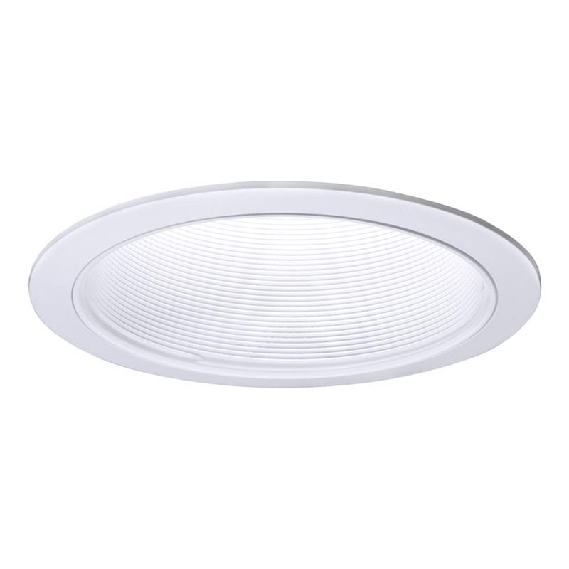 Halo 410W Matte White 6 in. W Metal Recessed Baffle and Trim
