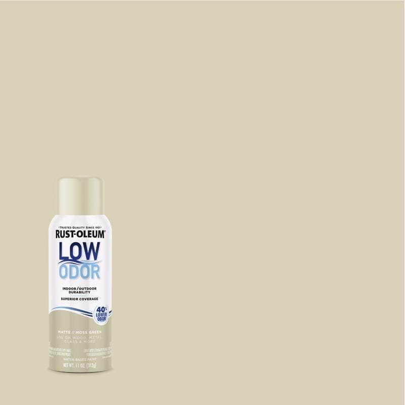 Rust-Oleum 388283 Low Odor Matte Moss Green Spray Paint 11 oz