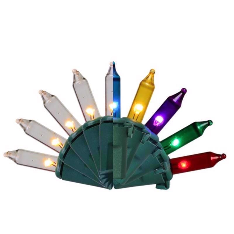 Celebrations 02-01000A Classic LED T5 Multicolored/Warm White 50 ct String Christmas Lights 16 ft.