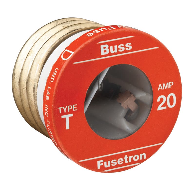 Bussmann T-20 20 amps Dual Element Plug Fuse 4 pk