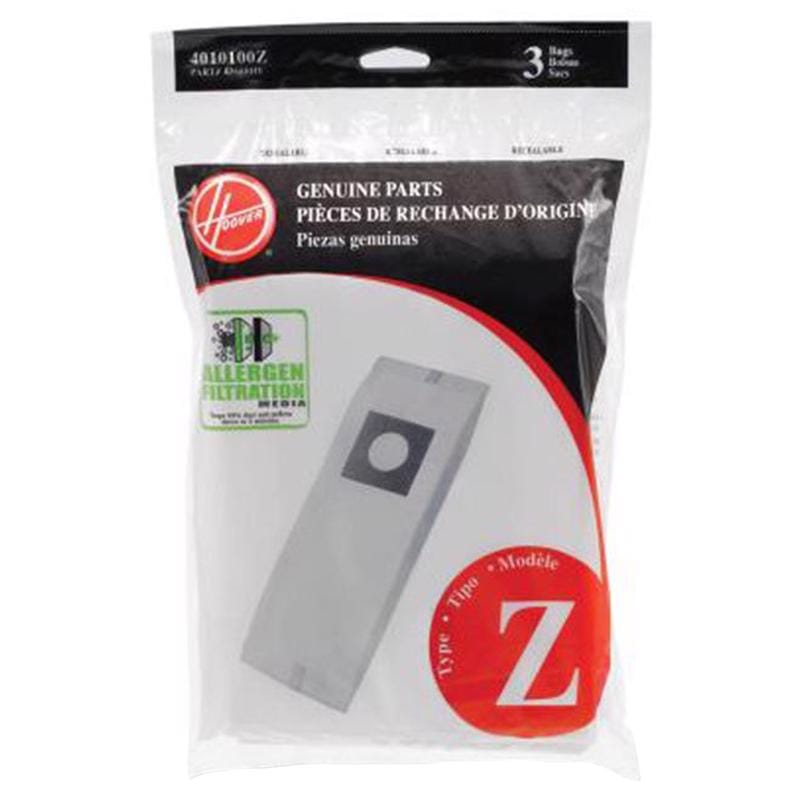 Hoover 4010100Z Vacuum Bag 3 pk Type Z