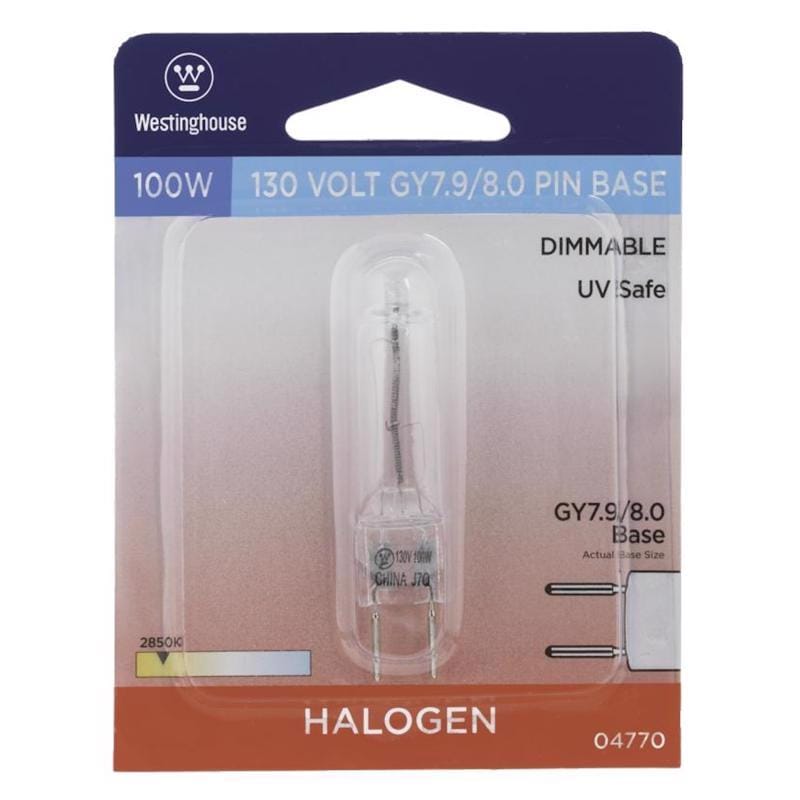 Westinghouse 0477000 100 W T4 Decorative Halogen Bulb 1400 lm Bright White 1 pk