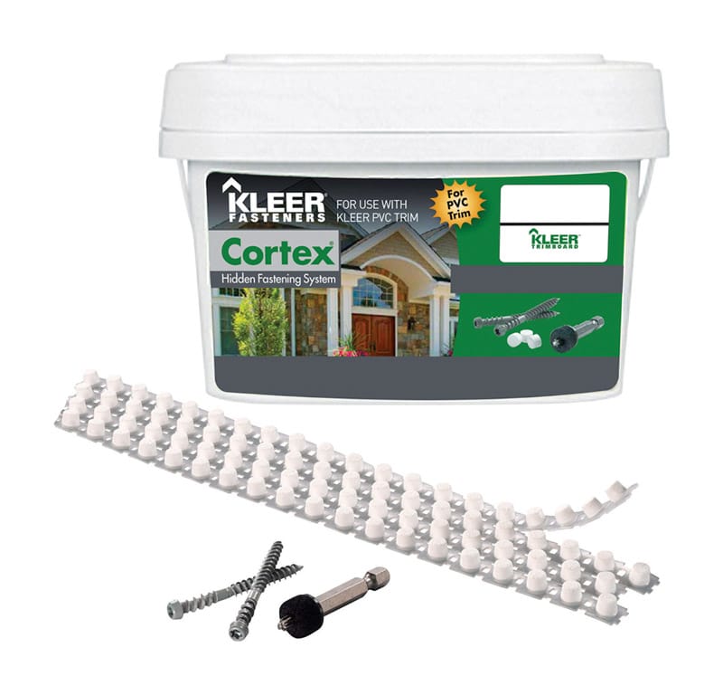 Kleer 6089173 Cortex No. 7 acre X 2.75 in. L Hex Drive Hex Head Self Tapping Trim Screws with Plugs