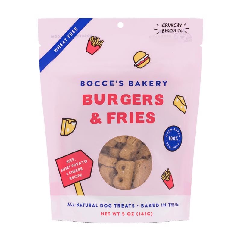 Bocce'S BCB-A20112 Burgers and Fries Biscuit For Dogs 5 oz