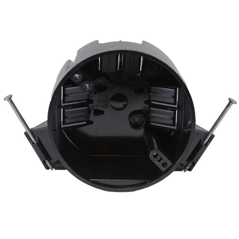 Cantex EZ20CN New Work 20 cu in Round Polycarbonate Ceiling Box Black