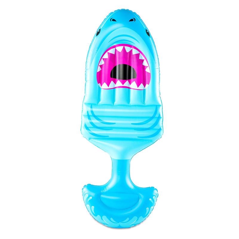 Bigmouth 22-BSS-3909 Blue PVC/Vinyl Inflatable Shark Saddle Seat Pool Float