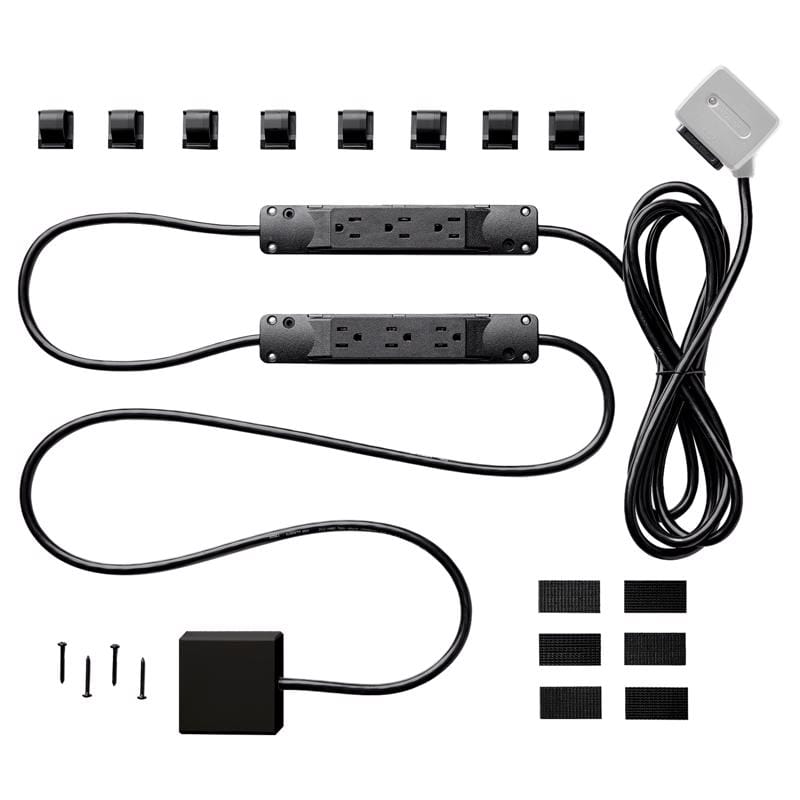 Charg BE0100110000037 10 ft. L 7 outlets Surge Protector Black 1000 J