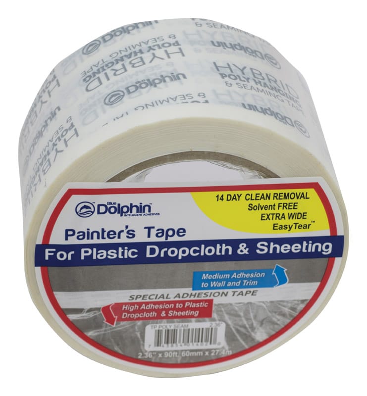 Blue Dolphin TP POLY SE 0236 2.36 in. W X 90 ft. L White High Strength Painter's Tape 1 pk