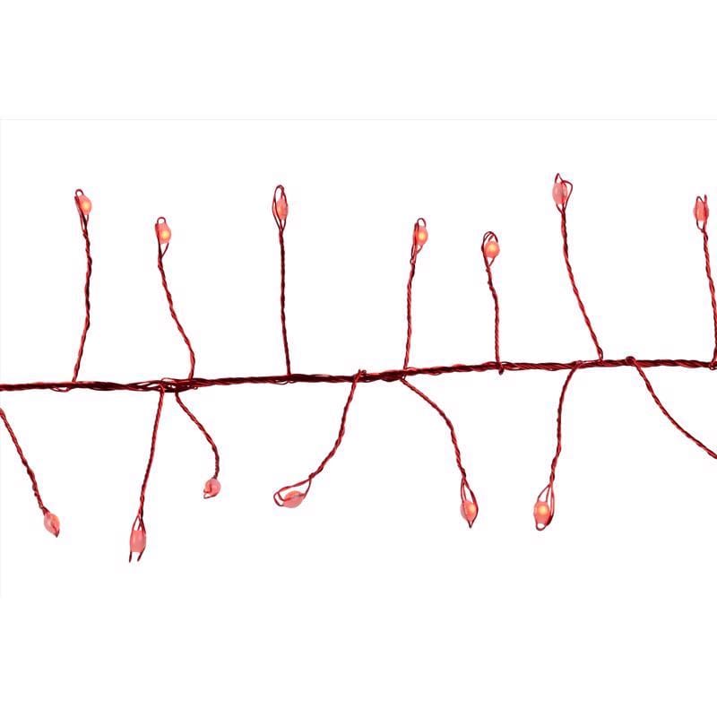Celebrations BSCCX250RDRDA Platinum LED Big Seed Cluster Red 250 ct String Christmas Lights 10 ft.