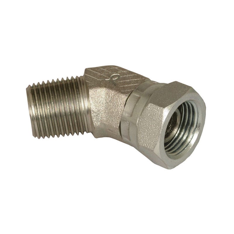 Apache 39005475 Steel 3/8 in. D X 3/8 in. D Hydraulic Adapter 1 pk