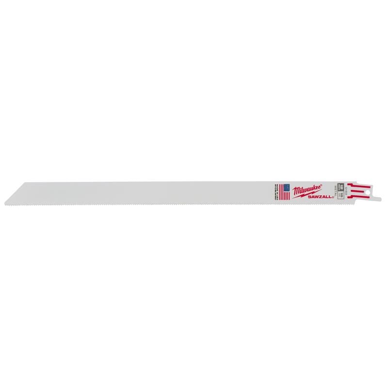 Milwaukee 48-00-5189 Sawzall 12 in. Bi-Metal Double Duty Upgrade Reciprocating Saw Blade 18 TPI 5 pk