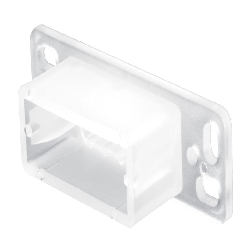 Prime-Line R 7145 Plastic Center Guide Drawer Track Back Plate 2 pk