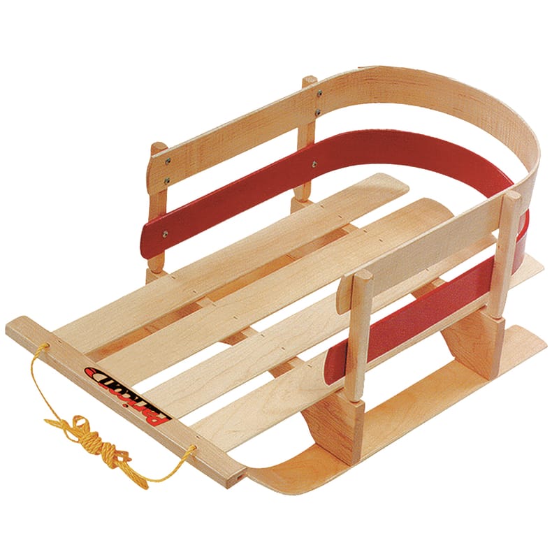 Flexible Flyer B40 Pull Sleigh Deluxe Baby Wood Sled 29 in.