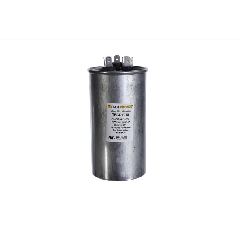 Titan Pro TRCD7010 70+10 MFD 370 V Round Run Capacitor