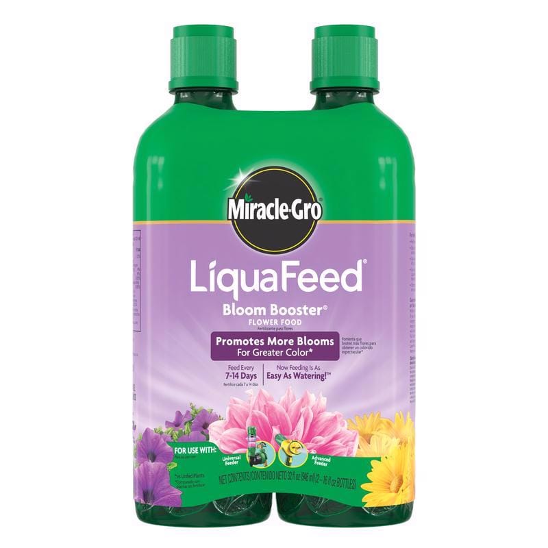 Miracle Grow 7182389 Bloom Booster Liquad Feed 2 Pk
