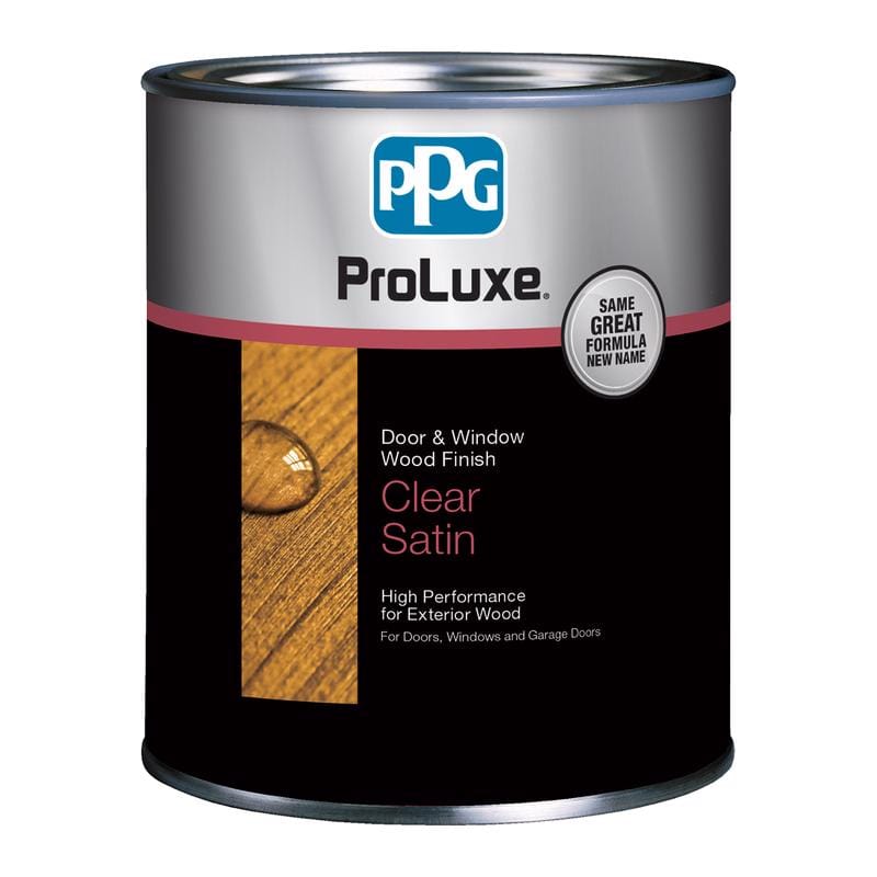 ProLuxe SIK48003.04 Door & Window Transparent Clear Solvent-Based Wood Finish 1 qt