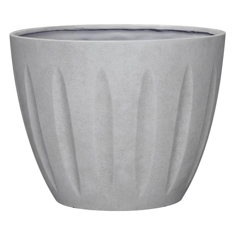 L&G PVI8016TWI 13 in. H X 16 in. D Polyresin Spritzer Planter Stone