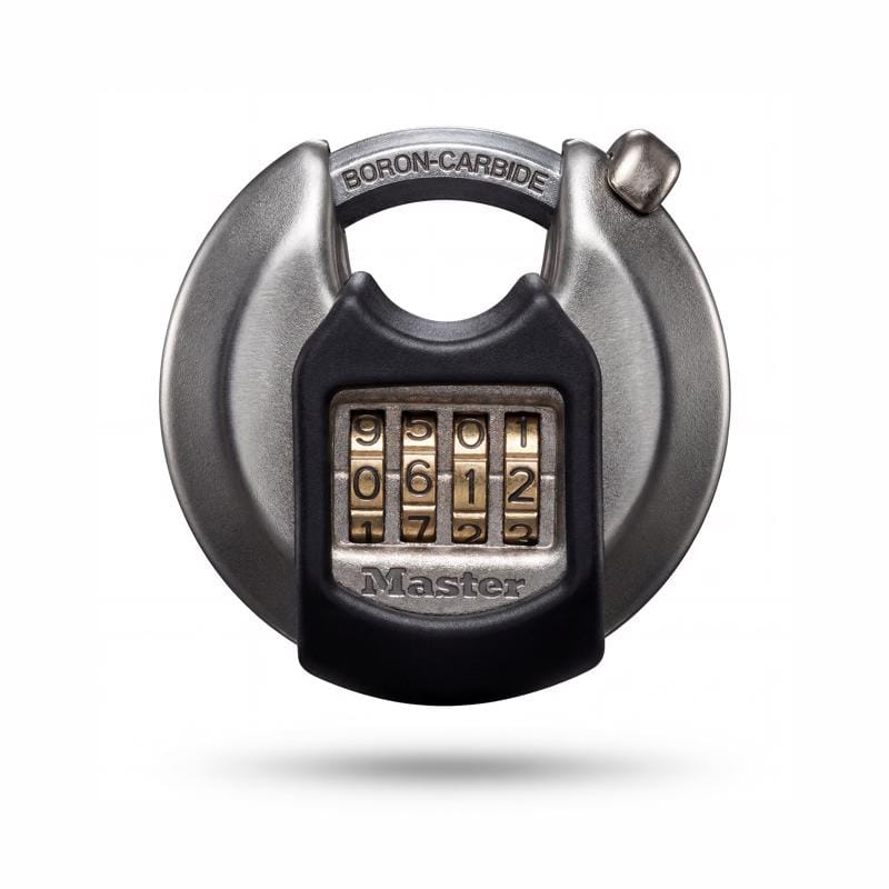 Magnum M40DNUM 2-3/4 in. W Stainless Steel 4-Pin Cylinder Shrouded Padlock