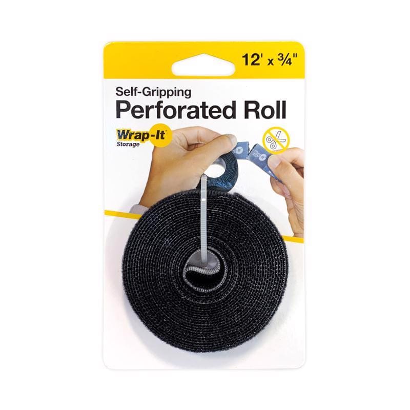 Wrap-It 400-12X75PBL Perforated Roll 12 ft. L Black Polypropylene Perforated Roll