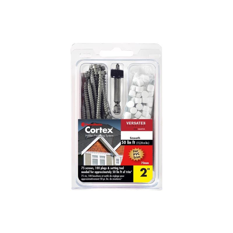 Fastenmaster FMCTXT-VT50SM Cortex No. 9 X 2 in. L Star Coarse Trim Screws with Plugs
