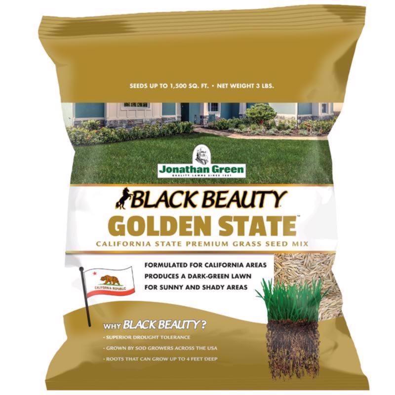 Jonathan Green 10769 Black Beauty Golden State Mixed Sun or Shade Grass Seed 1 lb