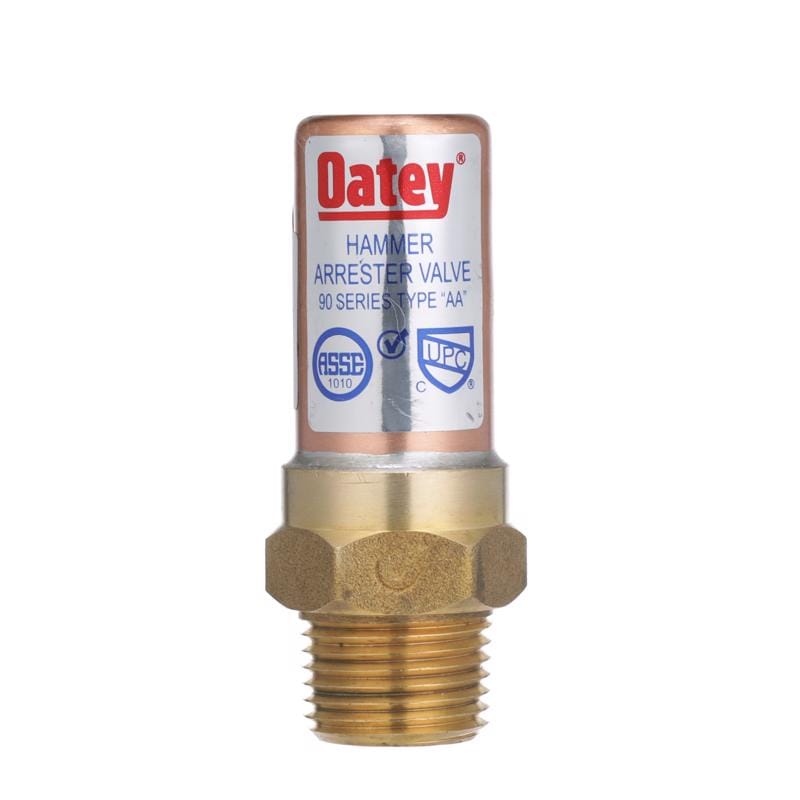Oatey 39177 Quiet Pipes 1/2 in. MIP each X 1/2 in. D MIP each Copper Water Hammer Arrester 1 pk
