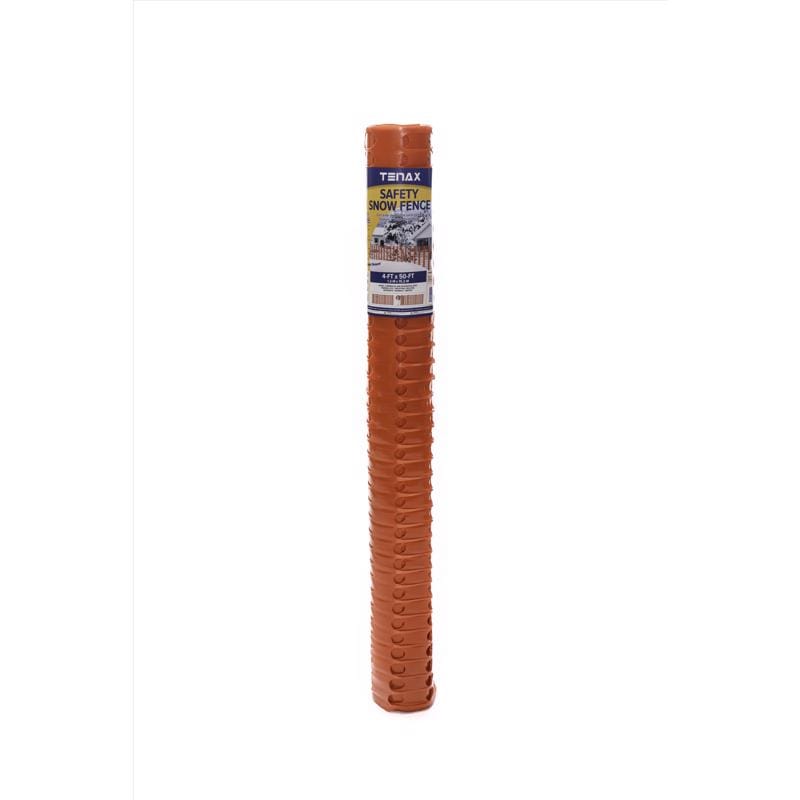Tenax 90600004 4 ft. H X 50 ft. L Polyethylene Snow Safety Fencing Orange