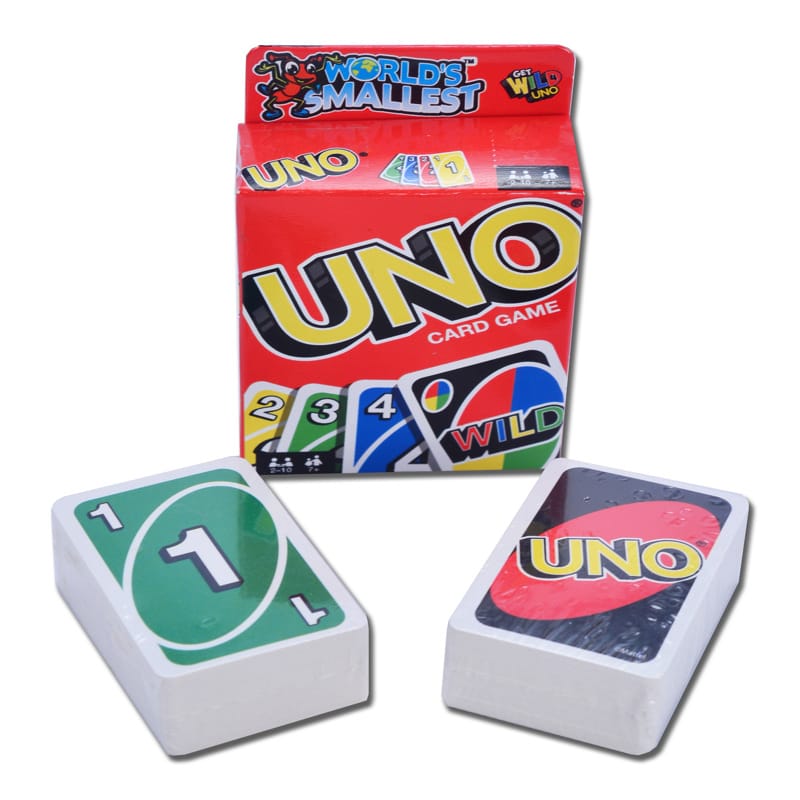 World'S Smallest 568 Uno Card Game Multicolored 110 pc