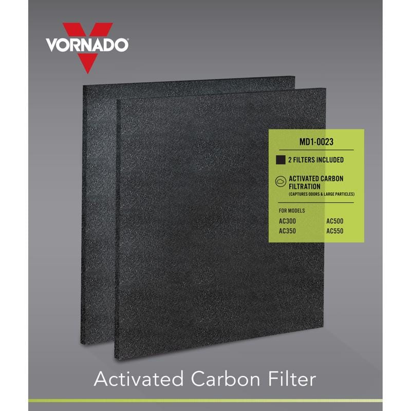 Vornado MD1-0023 AC350/AC550 12 in. H X 10 in. W Rectangular HEPA Carbon Pre-Filter 2 pk