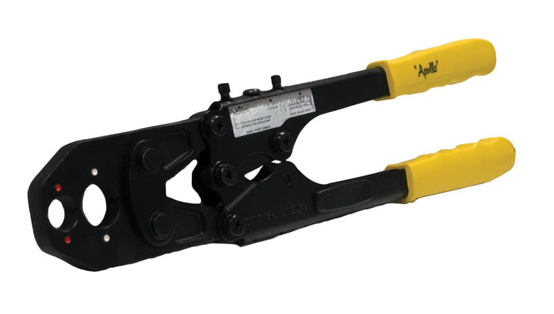 Apollo 69PTKH0014C 3/4 in. Crimping Tool Kit Black/Yellow 1 pc
