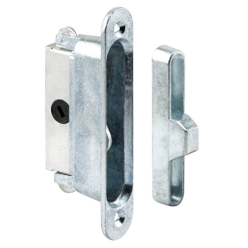 Prime-Line E 2126 Wood Tone Aluminum Indoor and Outdoor Door Lock Keeper