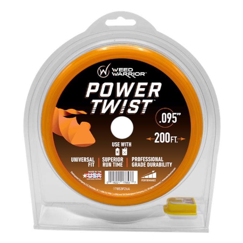 Weed Warrior 17853 Professional Grade .095 in. D X 200 ft. L Trimmer Line