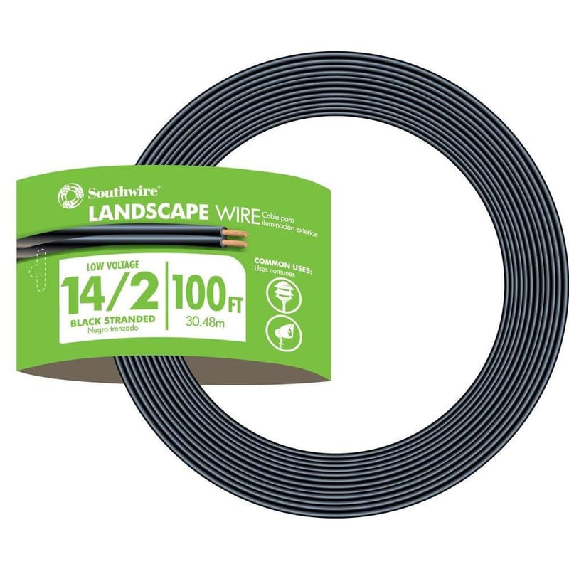 Southwire 55213243 100 ft. 14/2 Stranded Landscape Low Voltage Cable