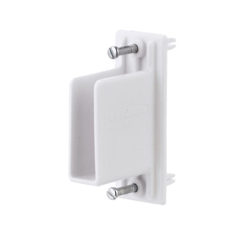 Rubbermaid FG3D32LWWHT 16 in. H X 12 in. W X 2.9 in. L Metal Free Slide Fast Set Wall/End Bracket