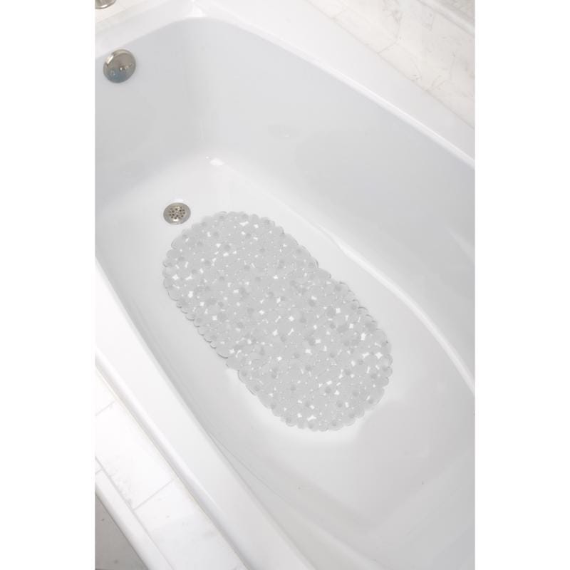Zenna Home TMP1KK 27 in. L X 14 in. W Clear Thermo Plastic Elastomer Bath Mat