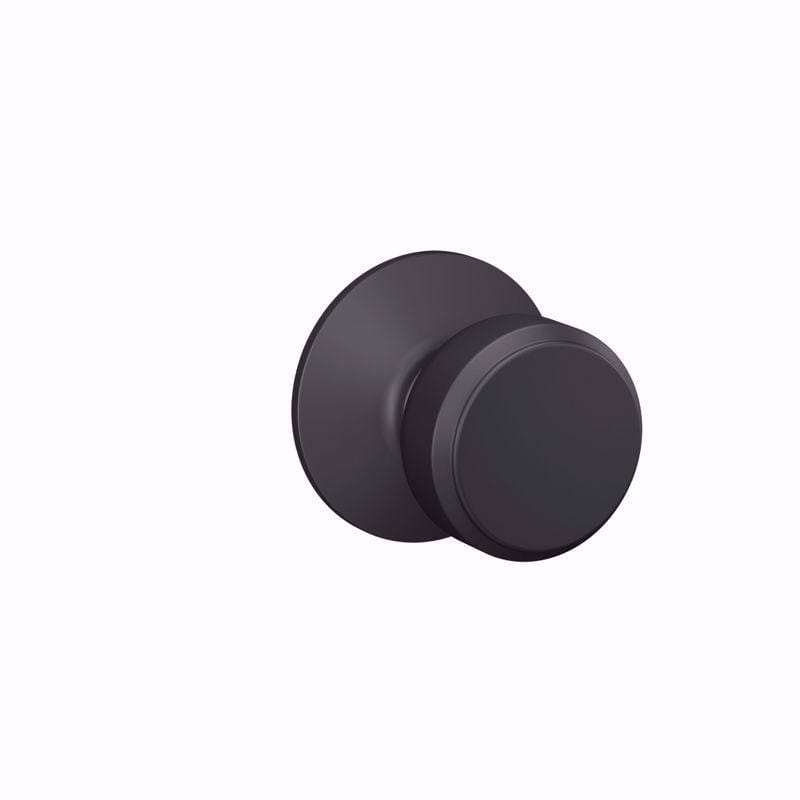 Schlage F10GBWE622 Bowery Matte Black Knob