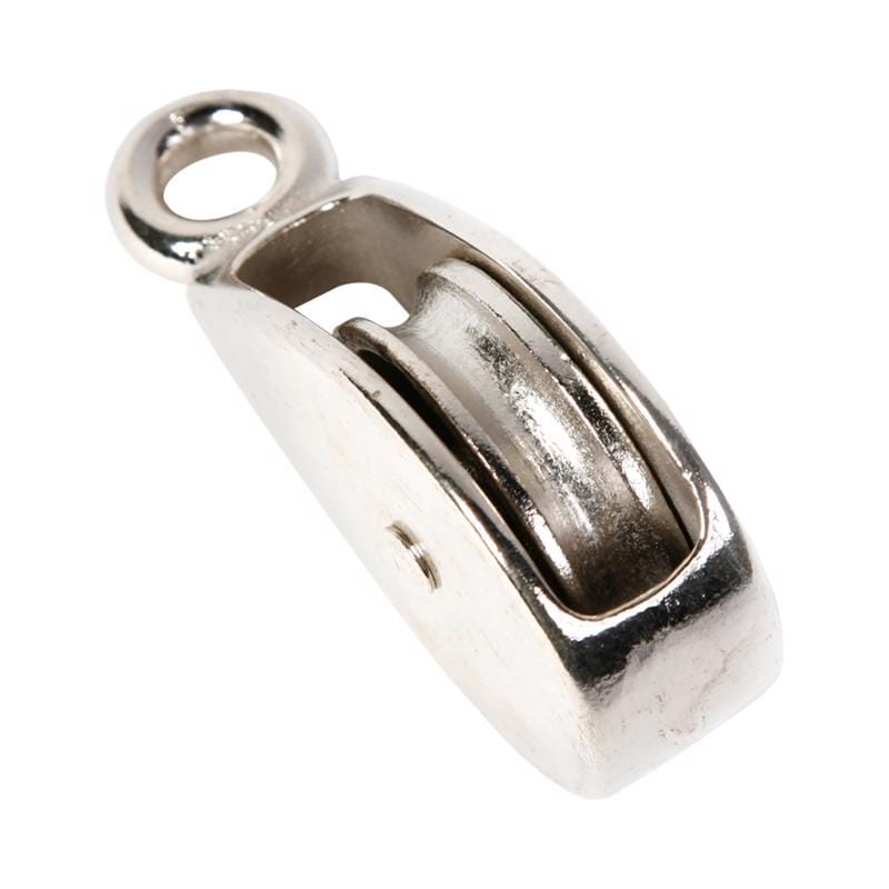 HIllman 321588 2 in. D Nickel Steel Ridge Eye Single Sheave Rigid Eye Pulley