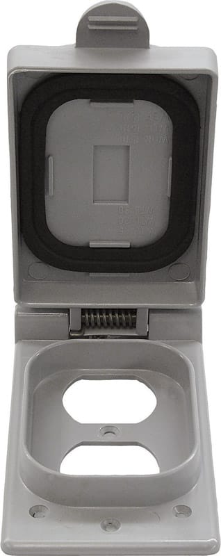 Cantex 5133352B Rectangle PVC 1 gang 5 in. H X 2-7/8 in. W Box Cover