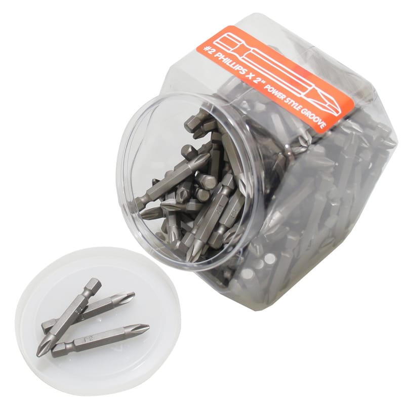Best Way Tools B84005 Phillips 2 X 2 in. L Screwdriver Bit Carbon Steel 150 pc
