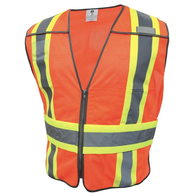 General Electric GV084OXL Reflective Safety Vest Orange XL