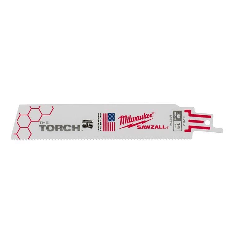 Milwaukee 48-00-5782 Sawzall Blade 14T 6" Torch 5 Pack