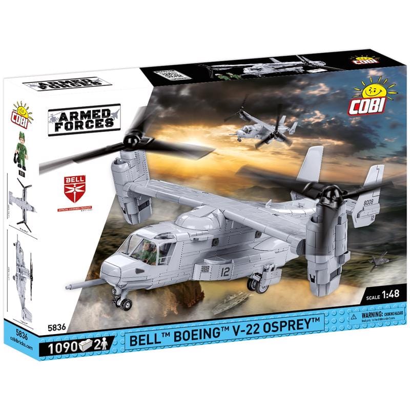 Cobi COBI-5836 Bell-Boeing V-22 Helicopter Block Set White 1090 pc