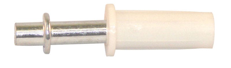 Barton Kramer 120C 3/8 in. D X 1/4 in. L White Plastic Bi-fold Door Pivot 2 pk