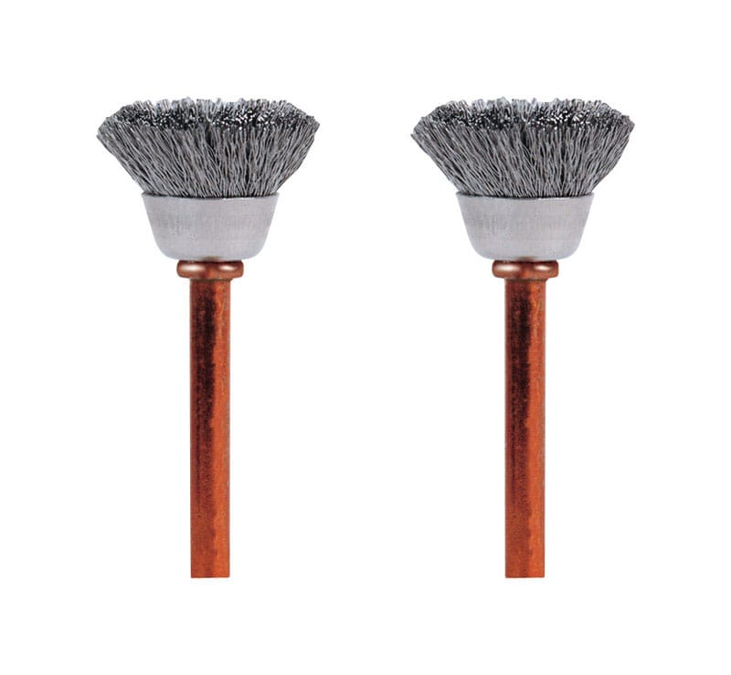 Dremel 531-02 1/2 in. X 1.75 in. L Stainless Steel Brush 2 pk