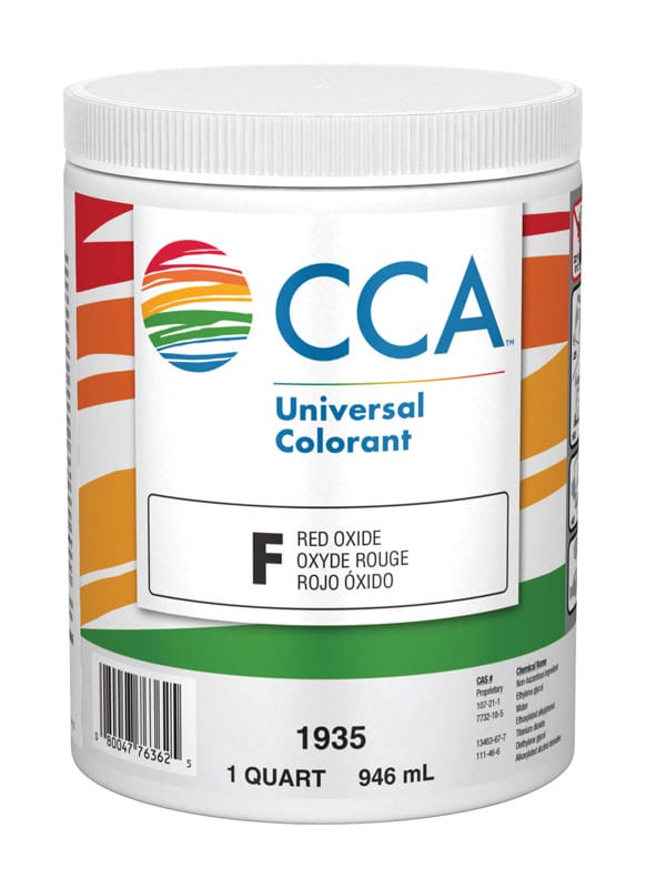 Valspar 1935.05 CCA F Red Oxide Paint Colorant 1 qt