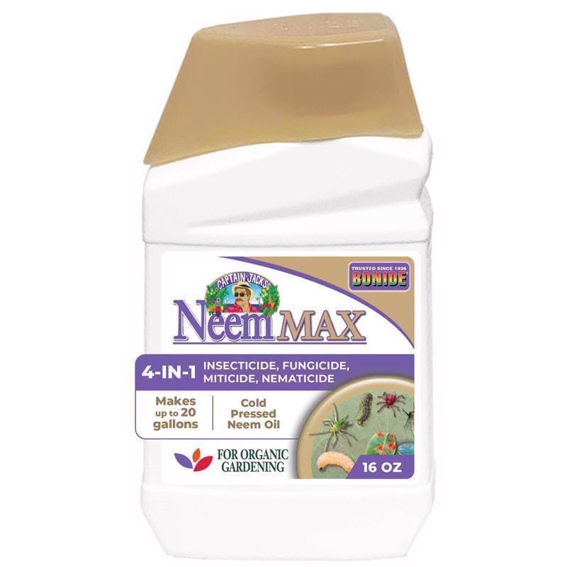 Bonide 26 Captain Jacks Neem Max Organic Insect Killer Liquid Concentrate 16 oz