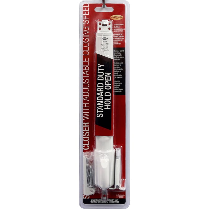 Larson CH1030301 Standard Duty White Aluminum Pneumatic Door Closer