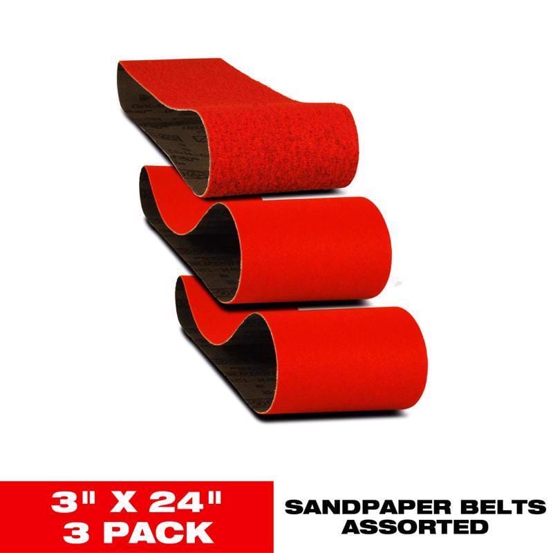 Diablo DCB324ASTS03G 24 in. L X 3 in. W Zirconium Abrasive Sanding Belt Assorted Grit Assorted 3 pk